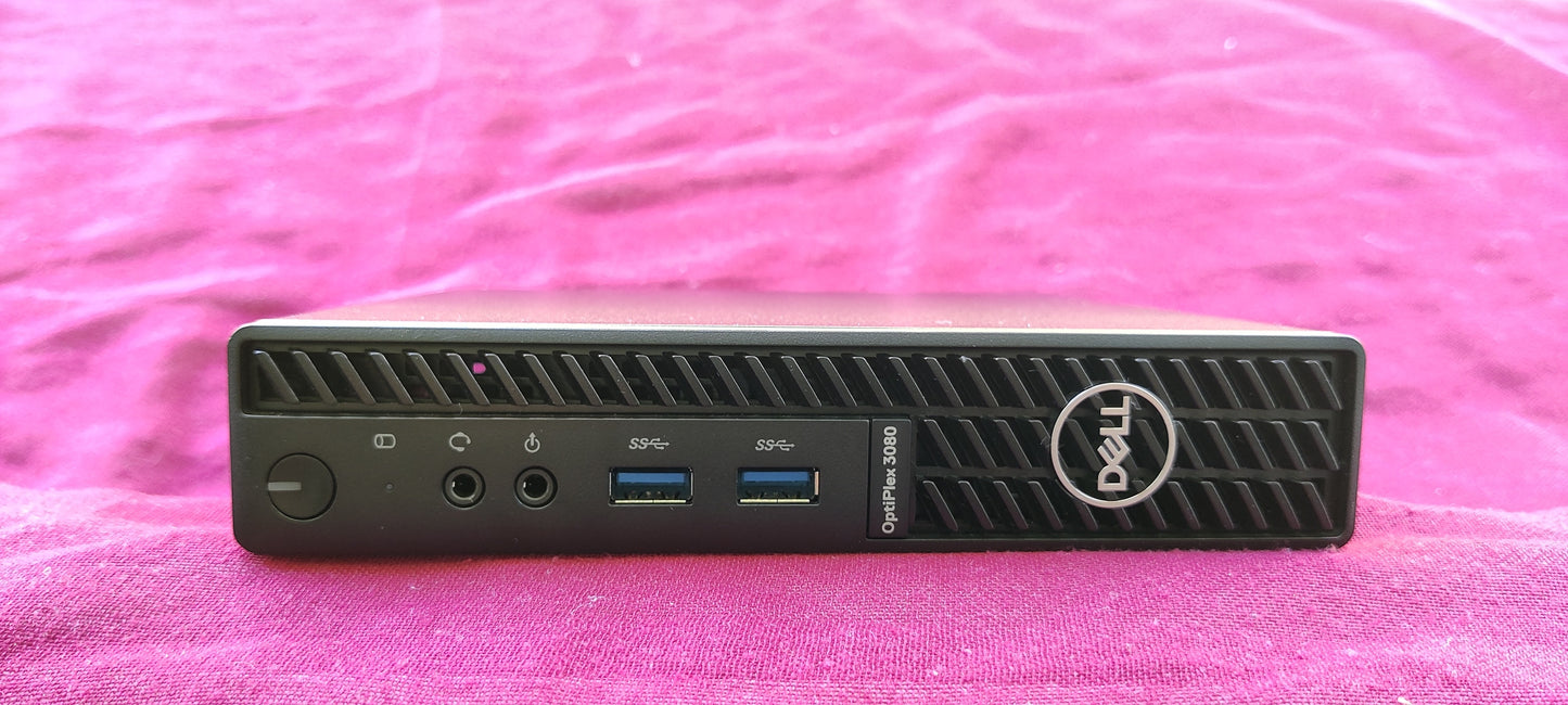 Mini pc DELL OptiPlex 3080, core i5-10500T (6 coeurs) RAM 16 GO WIFI BLUETOOTH