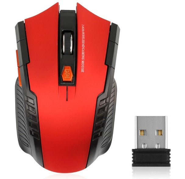 Souris optique Sans fil 2.4GHz , Souris avec récepteur USB Gamer 1600DPI 6 boutons souris pour ordinateur PC ordinateur portable accessoires