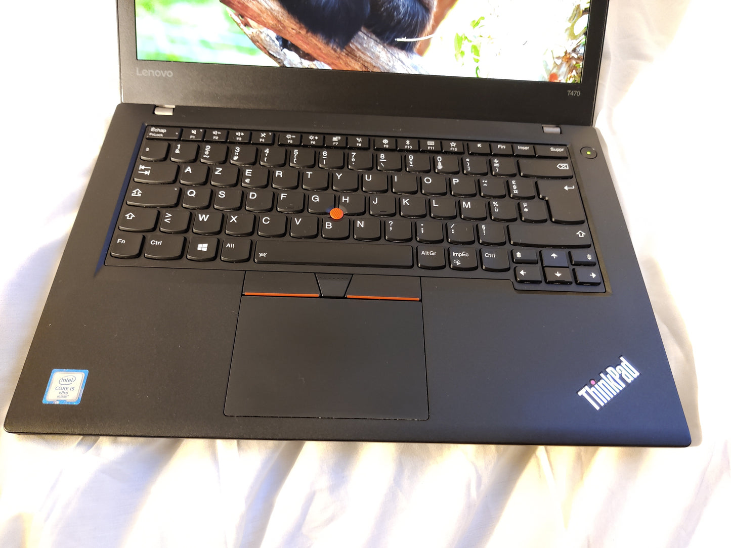 LENOVO Thinkpad T470 CORE I5-6300U vpro, RAM 16 GO. FHD. Rétro éclairé.double batterie