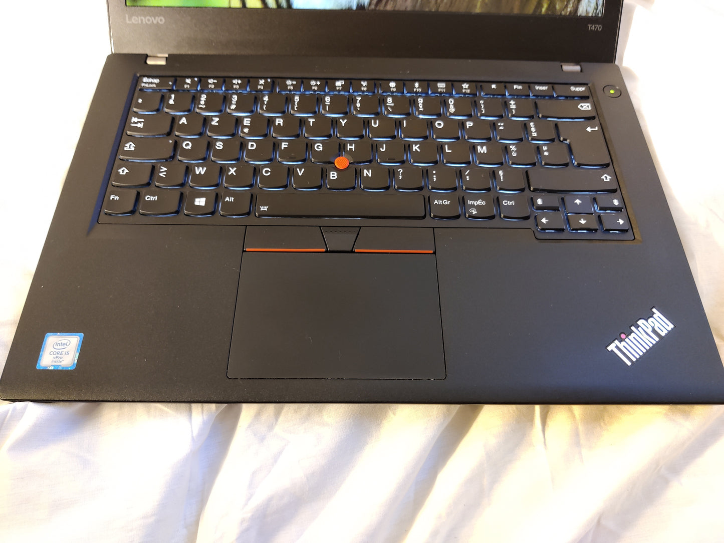 LENOVO Thinkpad T470 CORE I5-6300U vpro, RAM 16 GO. FHD. Rétro éclairé.double batterie
