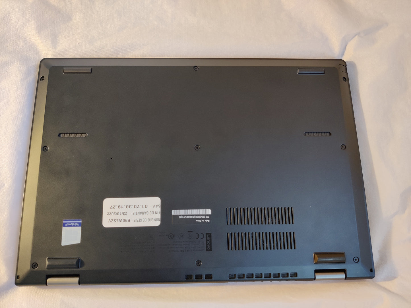 ULTRABOOK LENOVO L390 , Intel core i5-8265U, RAM 16 GO, SSD 512 GO 13,3"