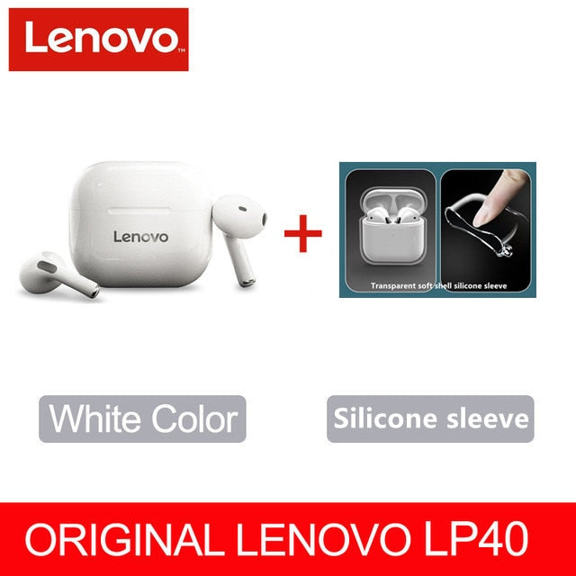 Écouteurs Bluetooth sans fil LENOVO LP40 TWS robustes et fiables avec commande tactile, pour une expérience auditive incomparable!