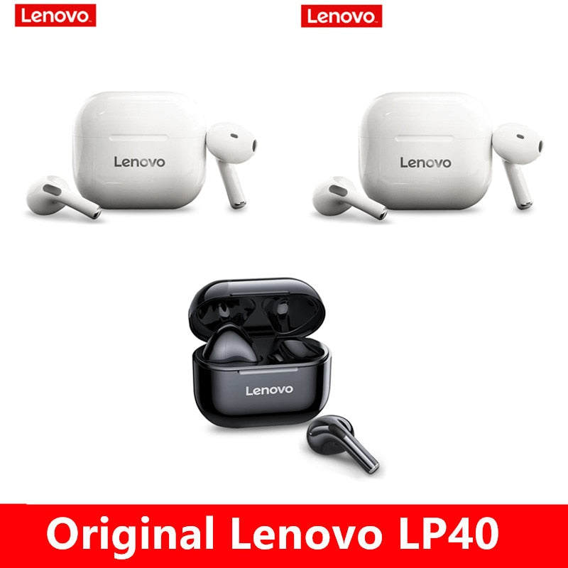 Écouteurs Bluetooth sans fil LENOVO LP40 TWS robustes et fiables avec commande tactile, pour une expérience auditive incomparable!