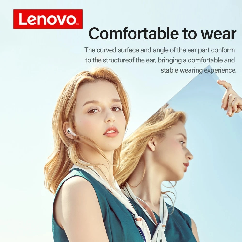 Écouteurs Bluetooth sans fil LENOVO LP40 TWS robustes et fiables avec commande tactile, pour une expérience auditive incomparable!