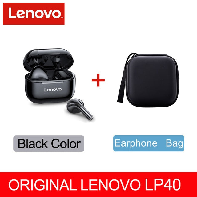Écouteurs Bluetooth sans fil LENOVO LP40 TWS robustes et fiables avec commande tactile, pour une expérience auditive incomparable!