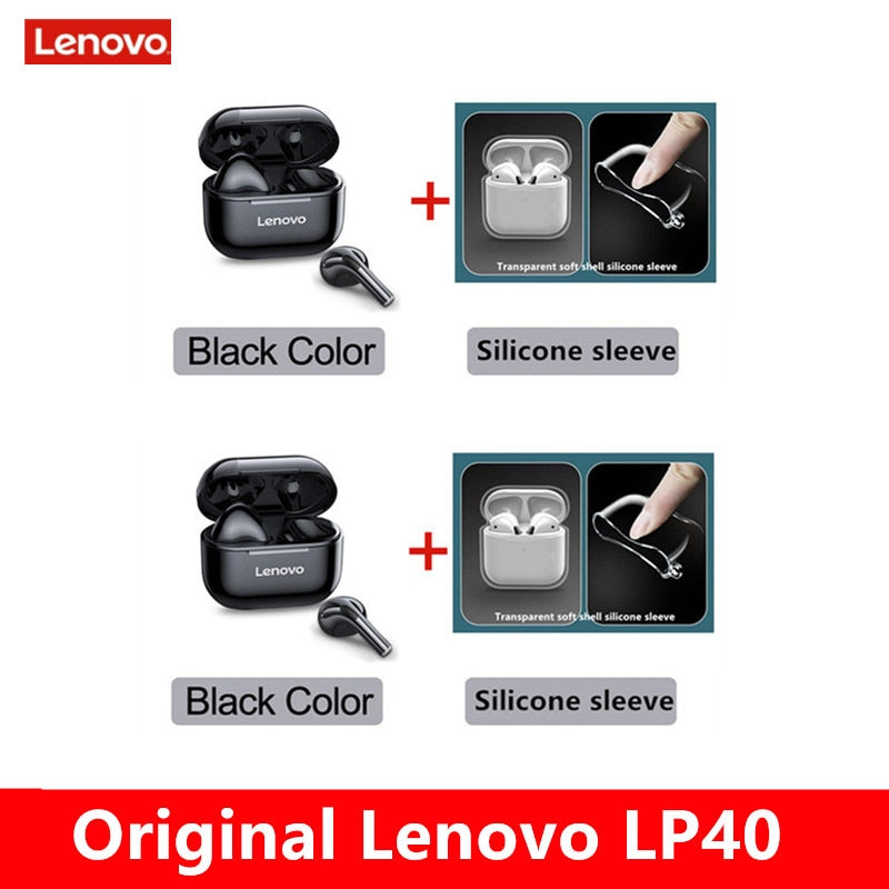 Écouteurs Bluetooth sans fil LENOVO LP40 TWS robustes et fiables avec commande tactile, pour une expérience auditive incomparable!