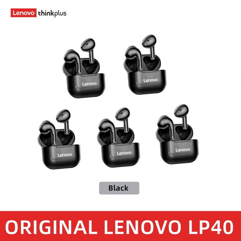 Écouteurs Bluetooth sans fil LENOVO LP40 TWS robustes et fiables avec commande tactile, pour une expérience auditive incomparable!