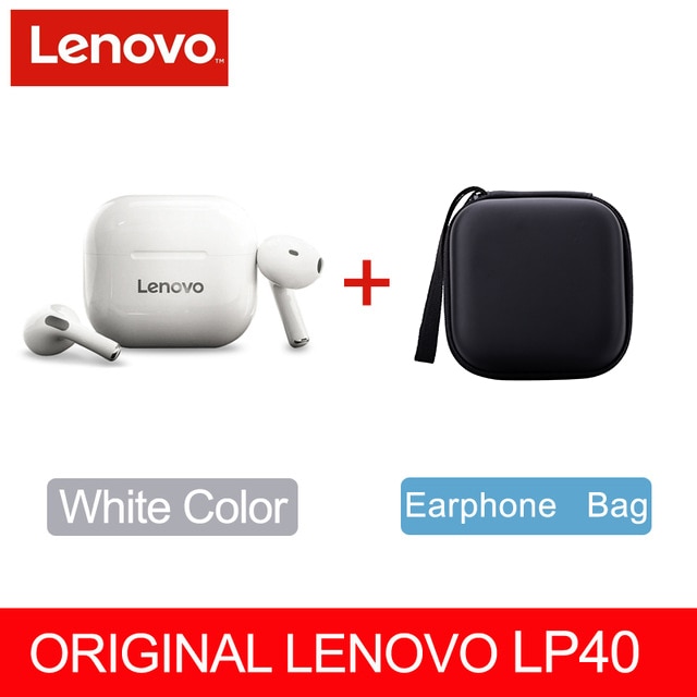 Écouteurs Bluetooth sans fil LENOVO LP40 TWS robustes et fiables avec commande tactile, pour une expérience auditive incomparable!